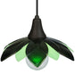 Meyda Lighting Metro Fusion 11" Oil Rubbed Bronze Bodnant Mini Pendant Light With Green and Mint Green Shade Glass