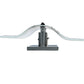 Meyda Lighting Metro Fusion 12" 2-Light Gray Wall Sconce With White Ice Age Shade Glass