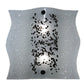 Meyda Lighting Metro Fusion 12" 2-Light Gray Wall Sconce With White Ice Age Shade Glass