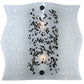 Meyda Lighting Metro Fusion 12" 2-Light Gray Wall Sconce With White Ice Age Shade Glass