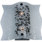 Meyda Lighting Metro Fusion 12" 2-Light Gray Wall Sconce With White Ice Age Shade Glass