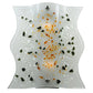 Meyda Lighting Metro Fusion 12" 2-Light Silver Ice Age Wall Sconce With White Shade Glass