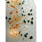 Meyda Lighting Metro Fusion 12" 2-Light Silver Ice Age Wall Sconce With White Shade Glass