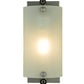 Meyda Lighting Metro Fusion 12" Gray Bullion Wall Sconce With Beige and Clear Shade Glass