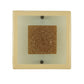 Meyda Lighting Metro Fusion 12" Gray Bullion Wall Sconce With Beige and Clear Shade Glass