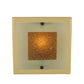 Meyda Lighting Metro Fusion 12" Gray Bullion Wall Sconce With Beige and Clear Shade Glass