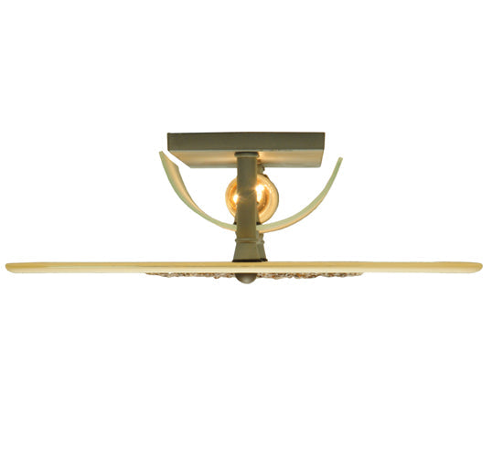 Meyda Lighting Metro Fusion 12" Gray Bullion Wall Sconce With Beige and Clear Shade Glass