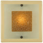 Meyda Lighting Metro Fusion 12" Gray Bullion Wall Sconce With Beige and Clear Shade Glass