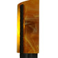 Meyda Lighting Metro Fusion 12" LED Oil Rubbed Bronze Park City Wall Sconce With Honey Amber Shade Glass