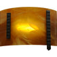 Meyda Lighting Metro Fusion 12" LED Oil Rubbed Bronze Park City Wall Sconce With Honey Amber Shade Glass
