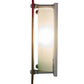 Meyda Lighting Metro Fusion 12" Nickel Psychedelic Baby Wall Sconce With Multi-Colored Shade Glass