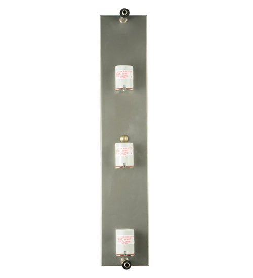 Meyda Lighting Metro Fusion 12" Silver Ice Age Wall Sconce With White Shade Glass