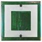Meyda Lighting Metro Fusion 12" Silver Wall Sconce With Aventurine Green Iridescent Shade Glass
