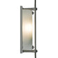 Meyda Lighting Metro Fusion 12" Silver Wall Sconce With Aventurine Green Iridescent Shade Glass