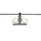 Meyda Lighting Metro Fusion 12" Silver Wall Sconce With Aventurine Green Iridescent Shade Glass