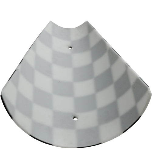 Meyda Lighting Metro Fusion 12"W x 16"H Black and White My Brother Mario Shade Glass