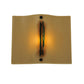 Meyda Lighting Metro Fusion 13" Wall Sconce With Beige Franco's Shade Glass