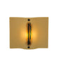 Meyda Lighting Metro Fusion 13" Wall Sconce With Beige Franco's Shade Glass