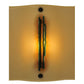 Meyda Lighting Metro Fusion 13" Wall Sconce With Beige Franco's Shade Glass