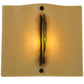 Meyda Lighting Metro Fusion 13" Wall Sconce With Beige Franco's Shade Glass