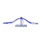 Meyda Lighting Metro Fusion 13 Wall Sconce With Blue Glass Panel Shade Glass