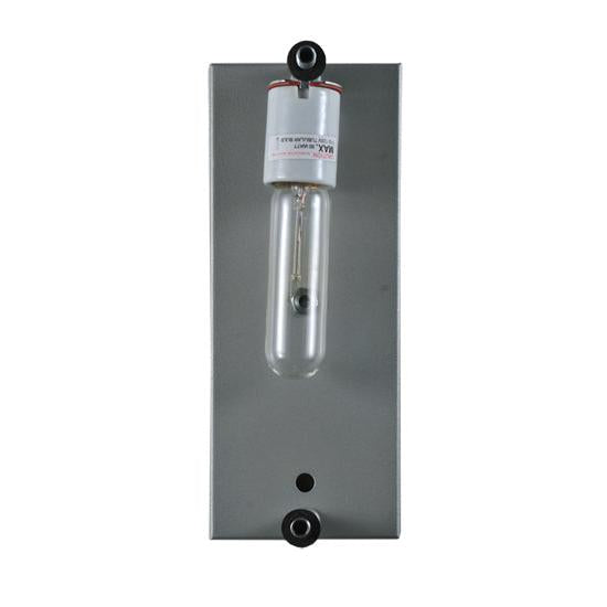 Meyda Lighting Metro Fusion 13 Wall Sconce With Blue Glass Panel Shade Glass