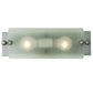 Meyda Lighting Metro Fusion 14" 2-Light Nickel Half Cylinder Wall Sconce With Clear Shade Glass