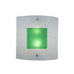 Meyda Lighting Metro Fusion 15" 2-Light Wings Wall Sconce With Frost and Green Shade Glass