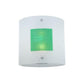 Meyda Lighting Metro Fusion 15" 2-Light Wings Wall Sconce With Frost and Green Shade Glass