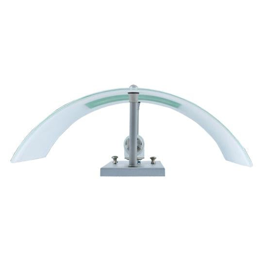 Meyda Lighting Metro Fusion 15" 2-Light Wings Wall Sconce With Frost and Green Shade Glass