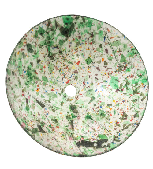 Meyda Lighting Metro Fusion 16" Multi-Colored Confetti Shade Glass