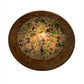 Meyda Lighting Metro Fusion 17" Transparent Copper & Brushed Nickel Wall Sconce With Multi-Colored Shade Glass