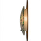 Meyda Lighting Metro Fusion 17" Transparent Copper & Brushed Nickel Wall Sconce With Multi-Colored Shade Glass