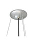 Meyda Lighting Metro Fusion 18" 2-Light Nickel Cielo Di Notte Inverted Pendant Light With Black Iridescent Shade Glass