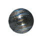 Meyda Lighting Metro Fusion 18" 2-Light Nickel Cielo Di Notte Inverted Pendant Light With Black Iridescent Shade Glass