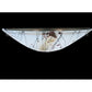 Meyda Lighting Metro Fusion 18" 2-Light Transparent Copper Ramoscelli Wall Sconce With White Iridescent Shade Glass