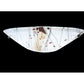 Meyda Lighting Metro Fusion 18" 2-Light Transparent Copper Ramoscelli Wall Sconce With White Iridescent Shade Glass