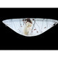 Meyda Lighting Metro Fusion 18" 2-Light Transparent Copper Ramoscelli Wall Sconce With White Iridescent Shade Glass