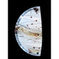 Meyda Lighting Metro Fusion 18" 2-Light Transparent Copper Ramoscelli Wall Sconce With White Iridescent Shade Glass
