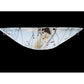 Meyda Lighting Metro Fusion 18" 2-Light Transparent Copper Ramoscelli Wall Sconce With White Iridescent Shade Glass