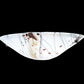 Meyda Lighting Metro Fusion 18" 2-Light Transparent Copper Ramoscelli Wall Sconce With White Iridescent Shade Glass