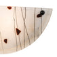 Meyda Lighting Metro Fusion 18" 2-Light White Ramoscelli Wall Sconce With White Shade Glass