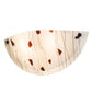 Meyda Lighting Metro Fusion 18" 2-Light White Ramoscelli Wall Sconce With White Shade Glass