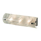 Meyda Lighting Metro Fusion 18" 3-Light Extreme Chrome Blanco Swirl Vanity Light With Blue & White Shade Glass