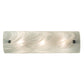 Meyda Lighting Metro Fusion 18" 3-Light Extreme Chrome Blanco Swirl Vanity Light With Blue & White Shade Glass