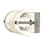 Meyda Lighting Metro Fusion 18" 3-Light Extreme Chrome Blanco Swirl Vanity Light With Blue & White Shade Glass
