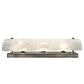 Meyda Lighting Metro Fusion 18" 3-Light Extreme Chrome Blanco Swirl Vanity Light With Blue & White Shade Glass