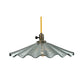 Meyda Lighting Metro Fusion 18" Antique Brass Galatia Pendant Light With Silver Seeded Mercury Shade Glass