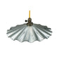 Meyda Lighting Metro Fusion 18" Antique Brass Galatia Pendant Light With Silver Seeded Mercury Shade Glass