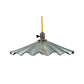 Meyda Lighting Metro Fusion 18" Antique Brass Galatia Pendant Light With Silver Seeded Mercury Shade Glass